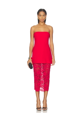 Amanda Uprichard Jada Dress in Red. Size L. Also in M, S, XS.