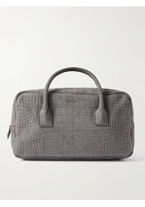 Calvin Klein Collection - America Duffle Medium Croc-effect Suede Tote - Gray - One size