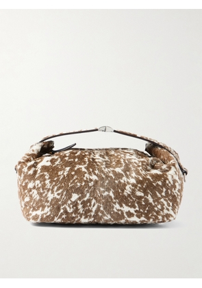 Calvin Klein Collection - Andy Printed Calf Hair Clutch - Brown - One size