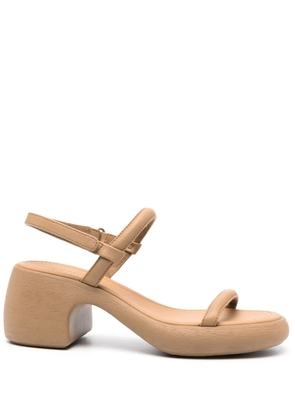 Camper Thelma 70mm leather sandals - Neutrals