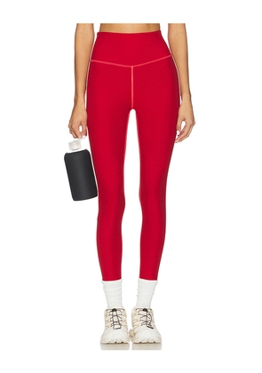 Beyond Yoga Spacedye Ready Midi Legging in Red. Size L. Also in M, S, XL, XS.