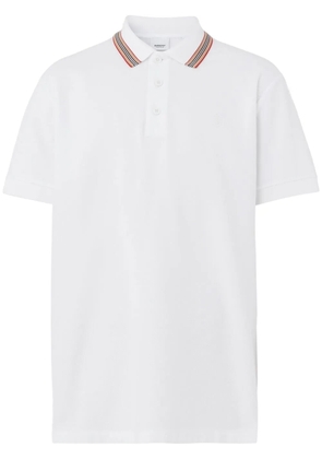 Burberry Icon Stripe cotton polo shirt - White