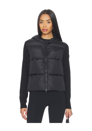 Canada Goose Hybridge Wide Quilt Knit Hoodie in Black. Size S. Also in XS.