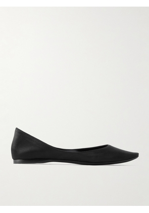 SAINT LAURENT - Lou Satin Ballet Flats - Black - EU 37,EU 38,EU 39,EU 40