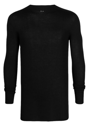 Rick Owens ribbed-knit cashmere jumper - Black
