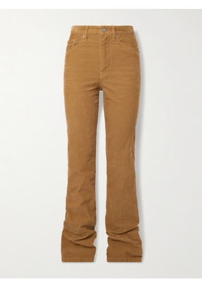SAINT LAURENT - Clyde Cotton-corduroy Slim-leg Pants - Brown - 24,25,26,27,28,29,30,31