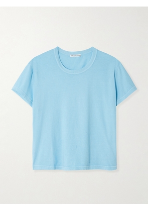 James Perse - Cropped Cotton-jersey T-shirt - Blue - 01,2,3,4