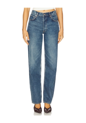 ANINE BING Gavin Long Wide Leg in Blue. Size 23. Also in 24, 25, 26, 27, 28, 30.