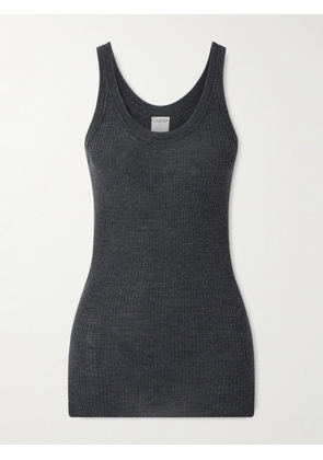 Calvin Klein Collection - Ella Ribbed Wool Tank - Gray - x small,small,medium,large