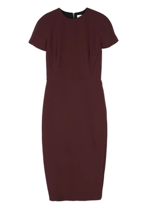 Victoria Beckham wool-crepe midi dress - Purple