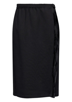 MM6 Maison Margiela cotton jersey midi skirt - Black