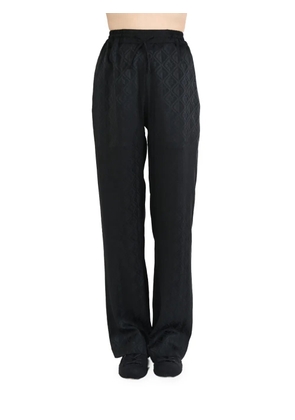 Marine Serre moon-print flared trousers - Black