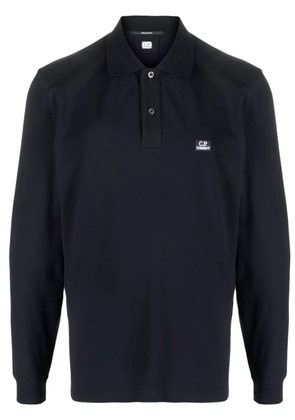 C.P. Company logo-patch polo shirt - Blue