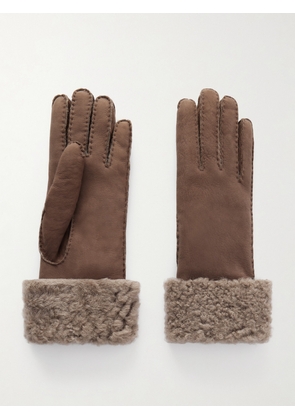 Brunello Cucinelli - Shearling Gloves - Brown - S,M,L,XL