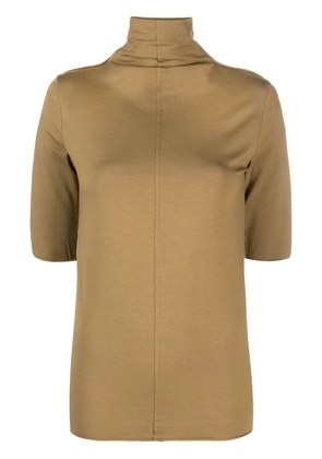 Thom Krom roll-neck half-sleeved T-shirt - Brown