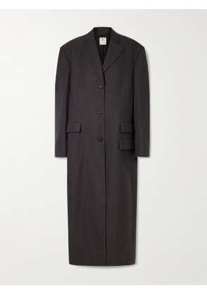 Calvin Klein Collection - Brooke Oversized Striped Wool Coat - Brown - IT36,IT38,IT40,IT42