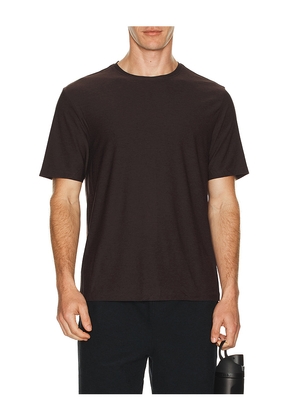 Beyond Yoga Featherweight Always Beyond Crew Tee 2.0 in Brown. Size S. Also in XL/1X, XXL/2X.