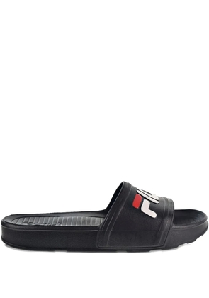 Fila logo-embellished slides - Black