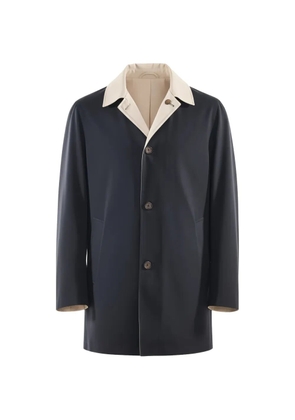 Kiton reversible buttoned coat - Blue