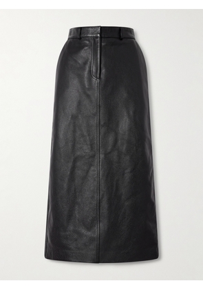 TOTEME - Textured-leather Maxi Skirt - Black - DK32,DK34,DK36,DK38,DK40