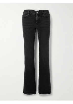 FRAME - The Rodeo Mid-rise Flared Jeans - Black - 23,24,25,26,27,28,29,30,31,32,33