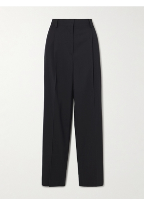 TOTEME - Pleated Twill Straight-leg Pants - Black - DK32,DK34,DK36,DK38,DK40