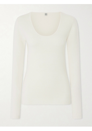 TOTEME - Wool-blend Top - Ecru - x small,small,medium,large,x large