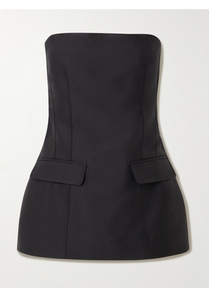 TOTEME - Strapless Wool And Silk-blend Bustier Top - Black - DK32,DK34,DK36,DK38,DK40