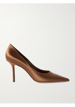 Jimmy Choo - Love 85 Satin Pumps - Metallic - IT35,IT36,IT36.5,IT37,IT37.5,IT38,IT38.5,IT39,IT39.5,IT40,IT40.5,IT41,IT41.5,IT42