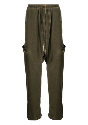 Boris Bidjan Saberi drawstring-waist track pants - Yellow