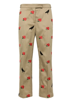 Thom Browne mid-rise tailored twill trousers - Neutrals