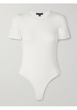 THE PARK - Penny Stretch-tencel™ Lyocell Thong Bodysuit - White - xx small,x small,small,medium,large,x large