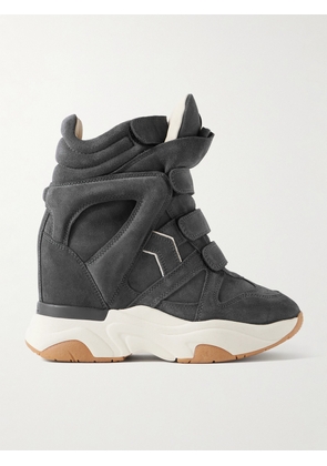 MARANT ÉTOILE - Balskee Suede High-top Wedge Sneakers - Gray - FR36,FR37,FR38,FR39,FR40,FR41