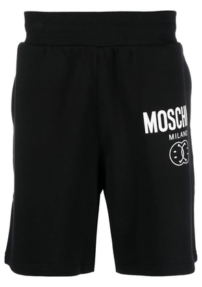 Moschino x Smiley cotton jersey shorts - Black