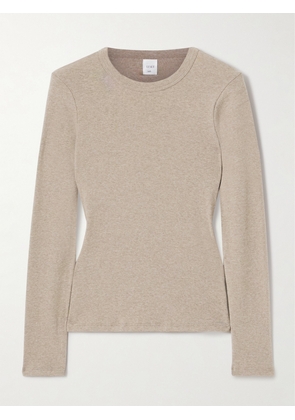 LESET - Nando Cotton-jersey T-shirt - Neutrals - x small,small,medium,large