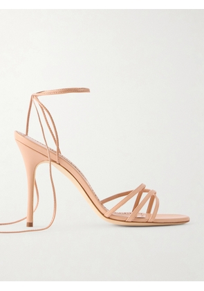 Manolo Blahnik - Leva 105 Leather Sandals - Pink - IT36,IT36.5,IT37,IT37.5,IT38,IT38.5,IT39,IT39.5,IT40,IT40.5,IT41,IT41.5,IT42