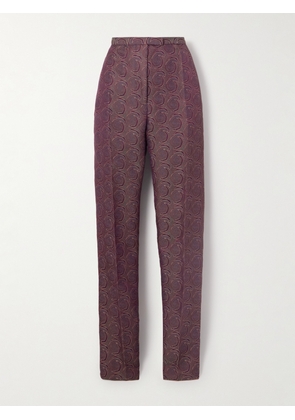 Dries Van Noten - Jacquard Skinny Pants - Purple - FR 34,FR 36,FR 38,FR 40,FR 42,FR 44