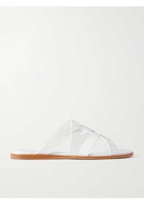 Manolo Blahnik - Marvina Leather Slides - White - IT35,IT35.5,IT36,IT36.5,IT37,IT37.5,IT38,IT38.5,IT39,IT39.5,IT40,IT40.5,IT41,IT41.5,IT42