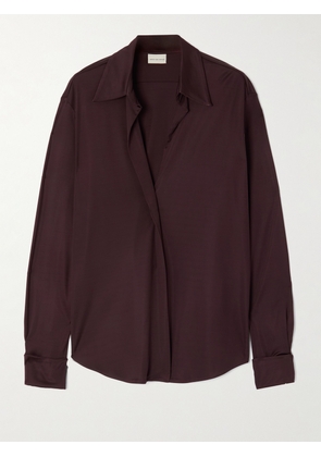 Dries Van Noten - Satin-jersey Shirt - Brown - x small,small,medium,large