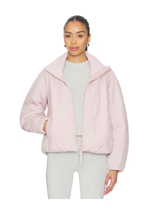Beyond Yoga Warm Up Puffer Jacket in Pink. Size L. Also in M, S, XS.