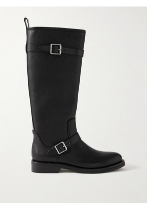 SIMKHAI - Noah Buckled Full-grain Leather Knee Boots - Black - IT36,IT37,IT38,IT39,IT40,IT41