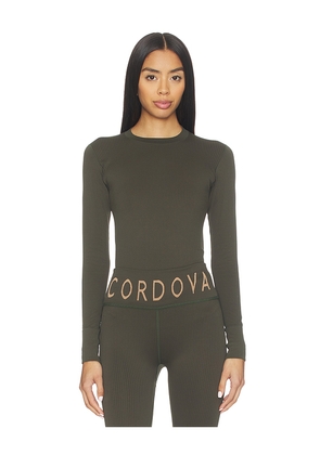 CORDOVA Baselayer Top in Olive. Size M/L. Also in XS/S.
