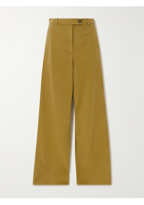 Dries Van Noten - Cotton-twill Wide-leg Pants - Yellow - FR 34,FR 36,FR 38,FR 40,FR 42,FR 44