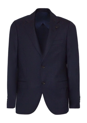 Lardini single-breasted brooch detail blazer - Blue