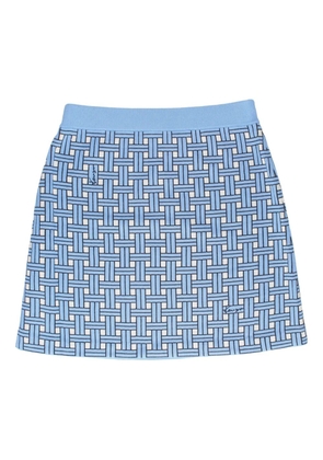 Kenzo Weave woven-patterned mini skirt - Blue