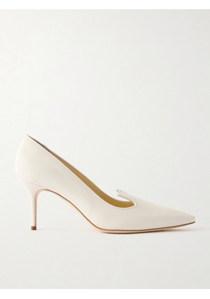 Manolo Blahnik - Ralypla 70 Crepe De Chine Pumps - Ivory - IT36,IT36.5,IT37,IT37.5,IT38,IT38.5,IT39,IT39.5,IT40,IT40.5,IT41,IT41.5,IT42