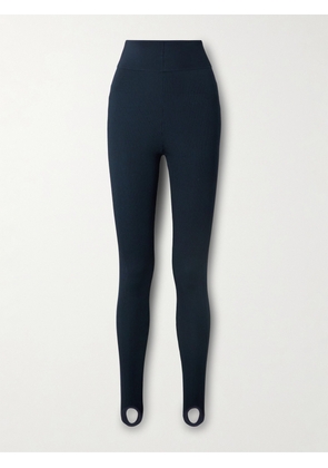 Dries Van Noten - Tiflet Ribbed-knit Stirrup Leggings - Blue - x small,small,medium,large