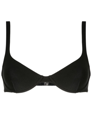 Lenny Niemeyer half-cup textured bikini top - Black