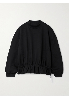 Dries Van Noten - Cotton-jersey Peplum Sweatshirt - Black - x small,small,medium,large