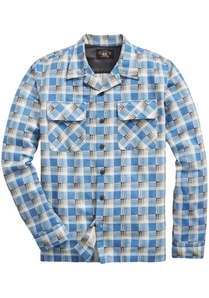 Ralph Lauren RRL cotton-chamois plaid shirt - Blue